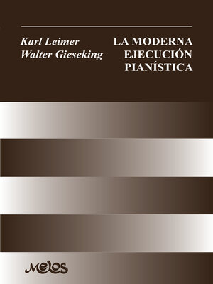 cover image of La moderna ejecución pianística